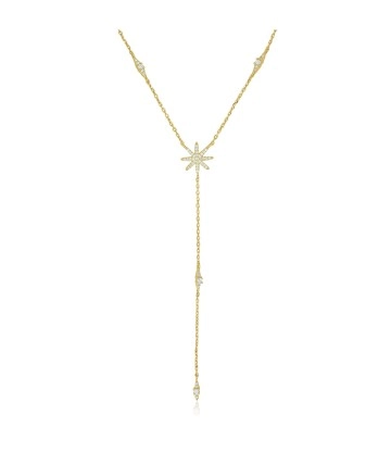 Flower Silver Necklace SPE-5593-GP